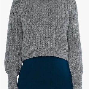 American Apparel cropped fisherman long sleeve pullover